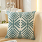 Textured Cotton Blend leaf tropical design Throw Pillow (With insert) size 18"x18"