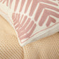 Textured Cotton Blend leaf tropical design Throw Pillow (With insert) size 18"x18"