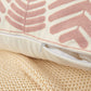 Textured Cotton Blend leaf tropical design Throw Pillow (With insert) size 18"x18"