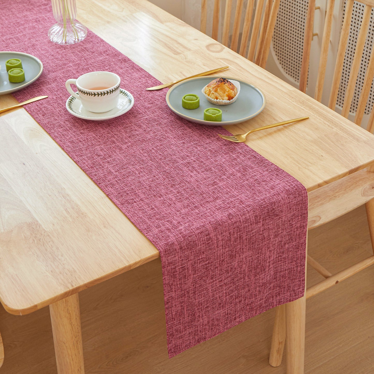 Table Cloth Flat Edges size 12"W x 71" L