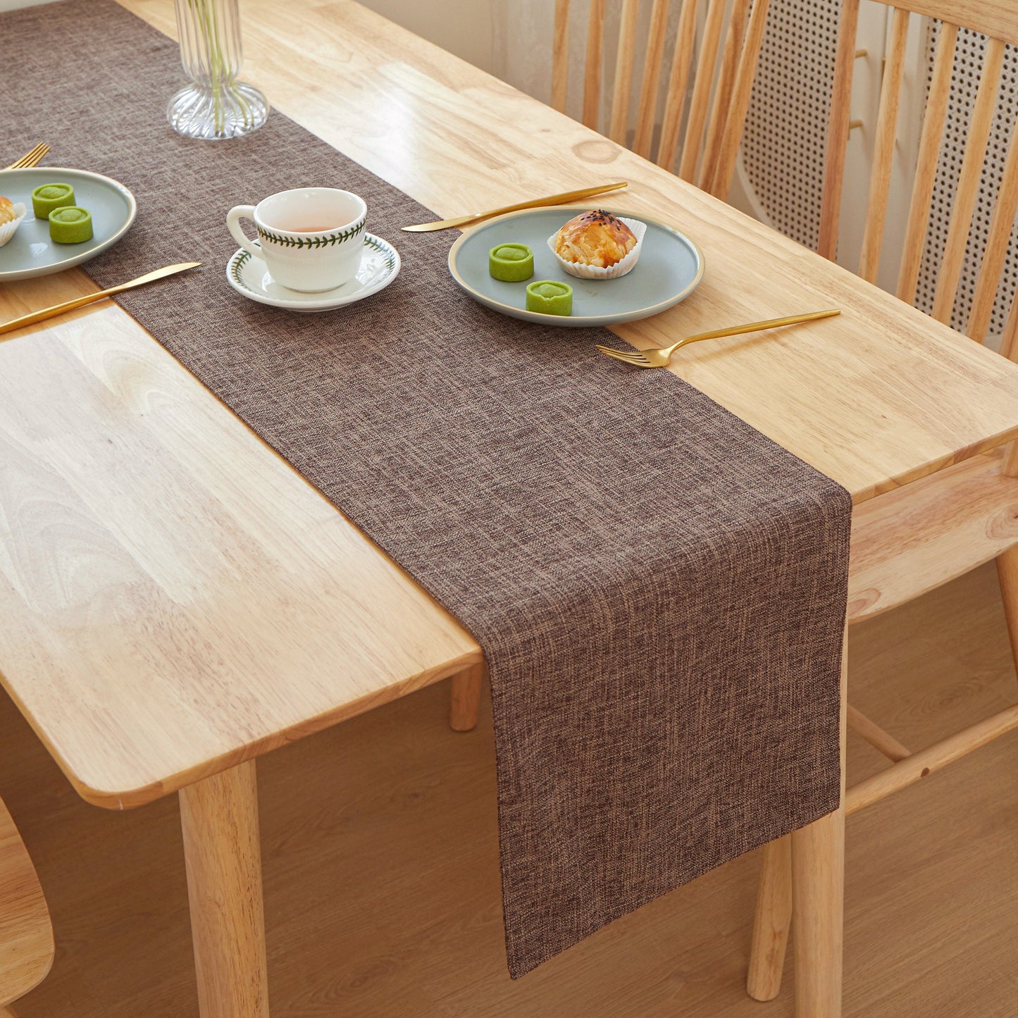 Table Cloth Flat Edges size 12"W x 71" L