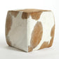 Modern Hide Square Pouf