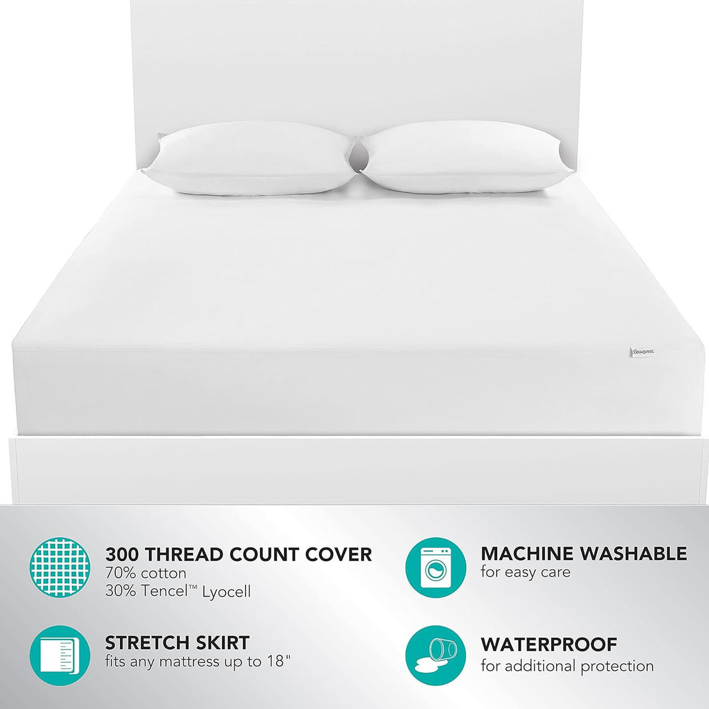 Beautyrest Naturally Cool Mattress Protector
