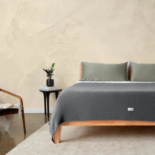 Blissful Bamboo Waffle Throw Blanket