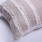 Ivory Raw Linen Square Pillow