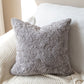 Pack of 2 Double sides furry throw pillow cases and 450g inserts great to snuggle 18"x18"