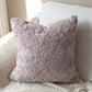 Set of 4 well mixed miss and match reversible sides furry throw pillows and 450g inserts 18"x18" square