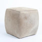 Modern Hide Square Pouf