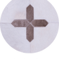 CROSSES – Geometric Luxury Leather Rug for Designers