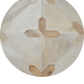 CROSSES – Geometric Luxury Leather Rug for Designers