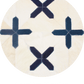 CROSSES – Geometric Luxury Leather Rug for Designers