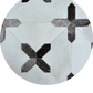 CROSSES – Geometric Luxury Leather Rug for Designers