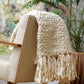 Clouds Chunky Knit Throw Blanket