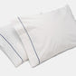 Cotton Bed Pillowcases with Classic Piping Design