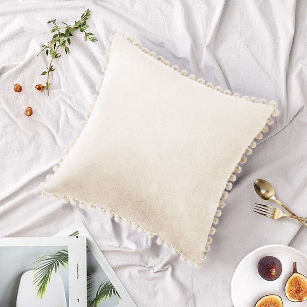 Square Velvet Throw Pillow cover and 580g Insert size 20"x20"