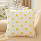 Sunshine Blossom Whimsical Floral Square Throw Pillow (With/Without insert) 18''x18'' set of 2