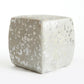 Modern Hide Square Pouf