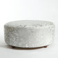 Round Cowhide Ottoman