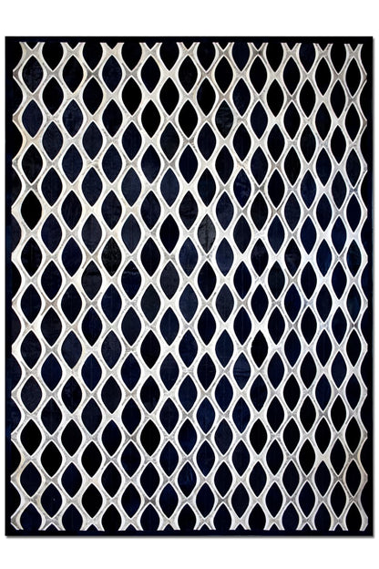 EYE CAT – Contemporary Custom Rug in Cowhide
