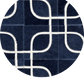EYES – Geometric Cowhide Rug with Curved Motif