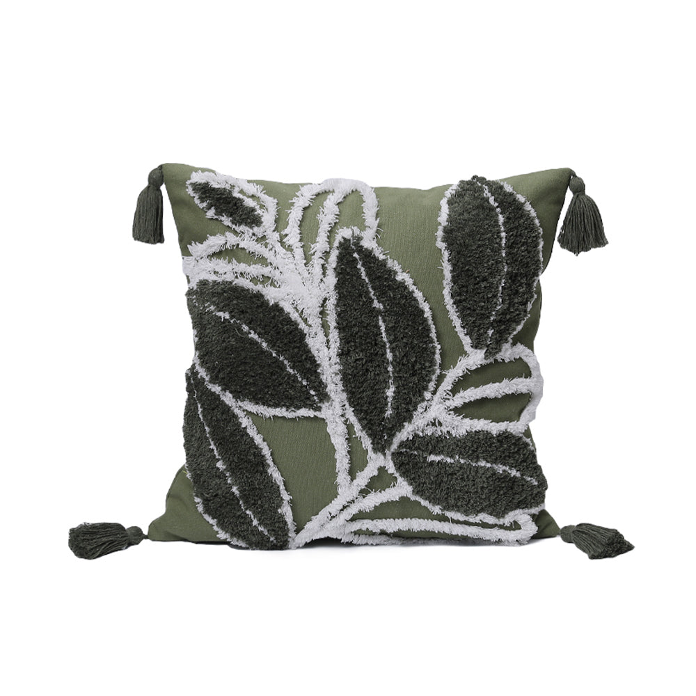 Aristocratic  Floral cotton Throw Pillow (With 450g Insert) 18"x18"