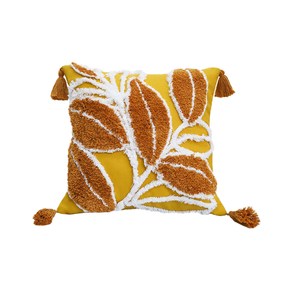 Aristocratic  Floral cotton Throw Pillow (With 450g Insert) 18"x18"