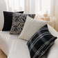 Combo Set of 4 Throw Pillow Covers AND Inserts mixed well styles one of each size 18"x18