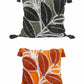Tufted Leaf Decorative Throw Pillow with Tassels – Textured Cotton Cushion (With or Without Inserts) 18''x18'' set of 2