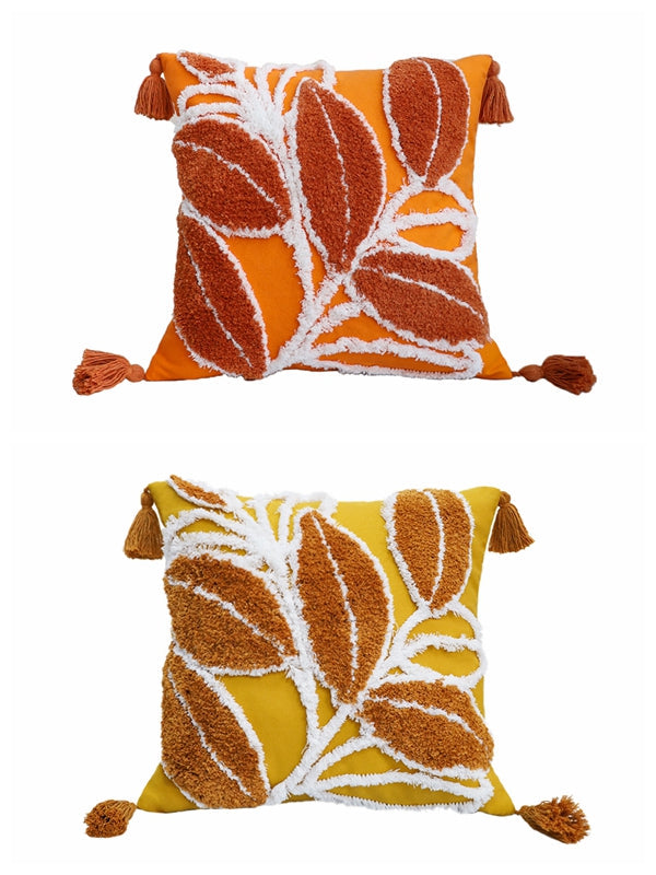 Aristocratic  Floral cotton Throw Pillow (With 450g Insert) 18"x18"