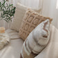 Combo Set of 4 Throw Pillow Covers AND Inserts mixed well styles one of each size 18"x18