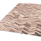 HERRINGBONE LONG – Large Patchwork Cowhide Rug