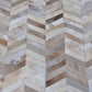 HERRINGBONE WIDE – Custom Patchwork Cowhide Rug for Interior Designers