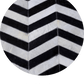 HERRINGBONE WIDE – Custom Patchwork Cowhide Rug for Interior Designers