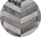 HERRINGBONE WIDE – Custom Patchwork Cowhide Rug for Interior Designers
