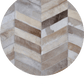 HERRINGBONE WIDE – Custom Patchwork Cowhide Rug for Interior Designers