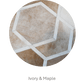 HEXAGON – Modern Patterned Rug in Organic Hide
