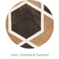 HEXAGON – Modern Patterned Rug in Organic Hide