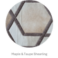 HEXAGON – Modern Patterned Rug in Organic Hide