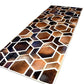 HEXAGON – Modern Patterned Rug in Organic Hide