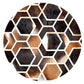 HEXAGON – Modern Patterned Rug in Organic Hide