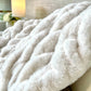 Ivory Faux Fur Blanket - Medium: 50"x60"