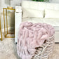 Blush Faux Fur Blanket - Lap: 30"x40"