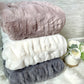 Blush Faux Fur Blanket - Large: 60"x72"