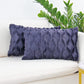 Rectangular Lumbar Plush Throw Pillow Covers, Pack of 2 Luxury Soft Pillowcases, Solid Colors,12x20 inches pack of 2 throw pillows covers