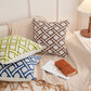 Geometric Links Accent Decorative Pillow (With/Without Inserts) 18"x18" Set of 2