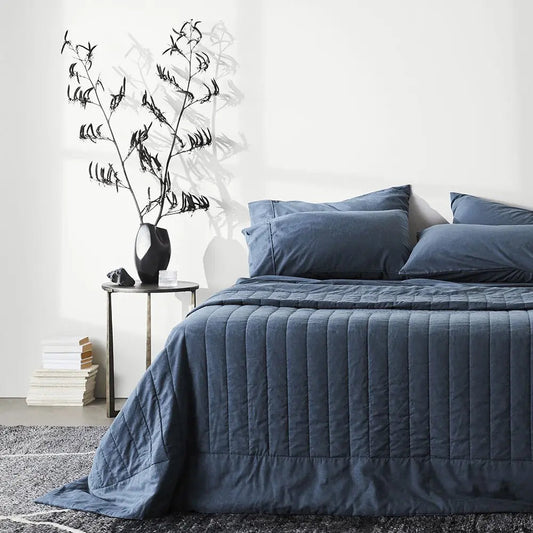Linen+ Bamboo Quilted Coverlet