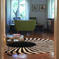 JAPAN SUN – Round Cowhide Rug in Black and White for Trade Professionals