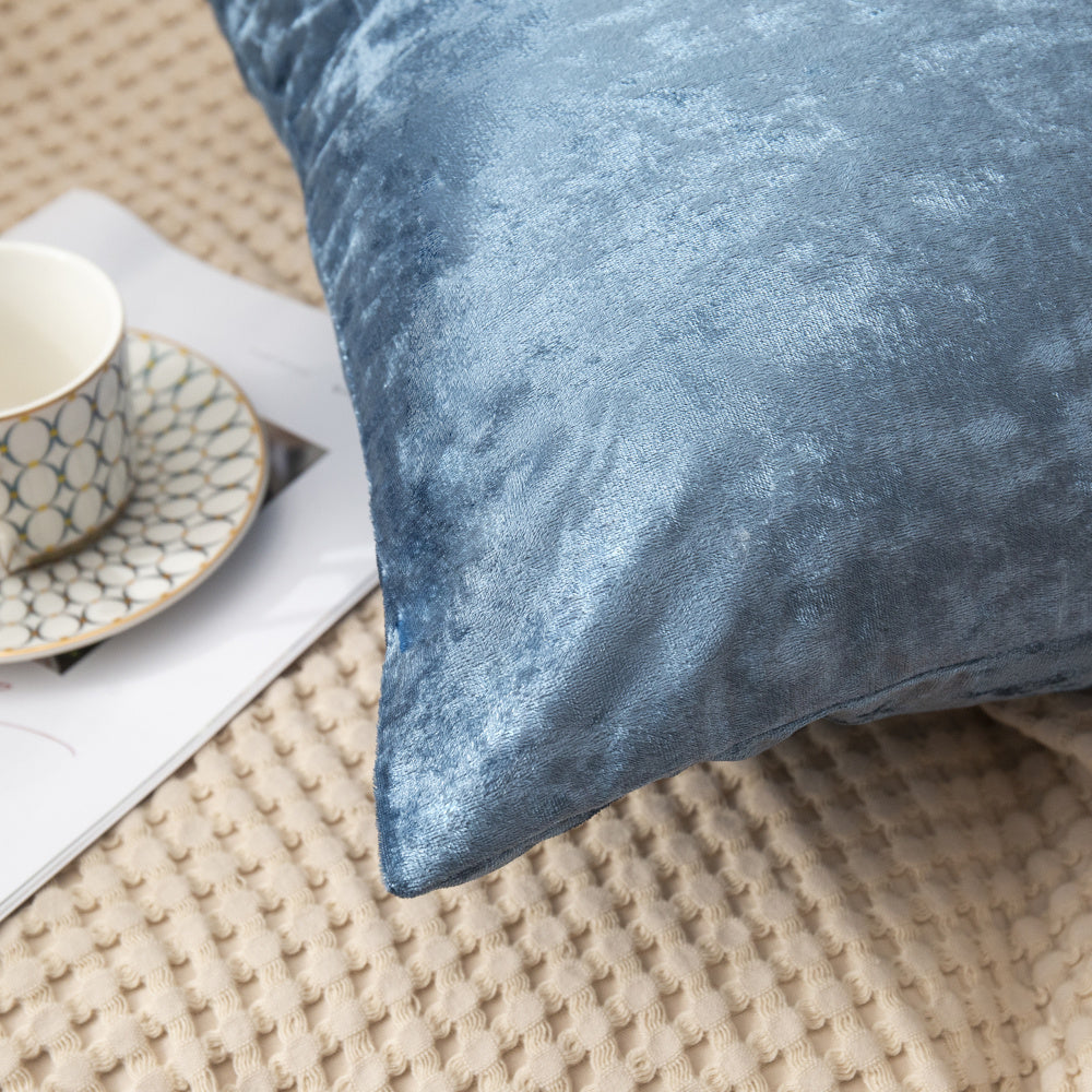 Set of 2  Velvet Home Decoration Throw Pillows (With or Without Inserts) size 18"x18'