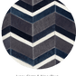 MULTI HERRINGBONE – Chevron Patchwork Cowhide Rug