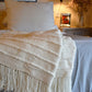 Multi Striped Natural Throw Blanket